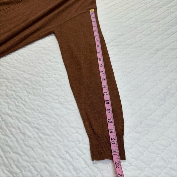 H&M Viscose Blend Women's Brown Crew Neck Oversized Sweater Size S - Picture 7 of 11